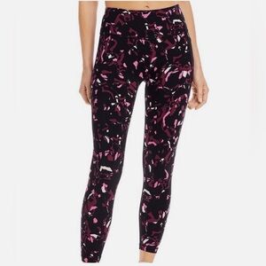 Sweaty Betty | Black and Pink Abstract Print Leggings